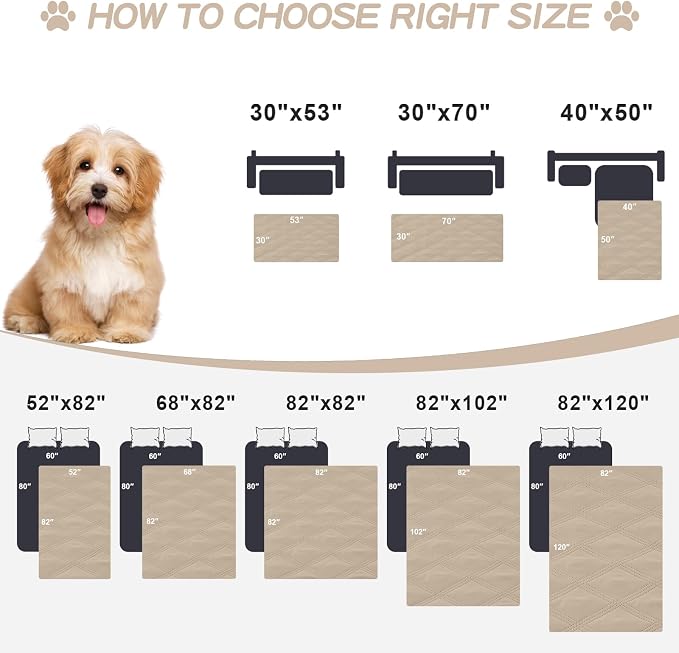 Smiry Waterproof Dog Bed Cover Blanket 30x70, Soft Reversible Pet Blanket - Image 6