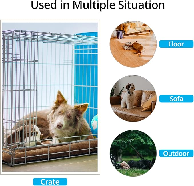 Dog Beds Crate Pad for Small Dogs Ultra Soft Dog Crate Bed Washable & Anti-Slip - Image 3