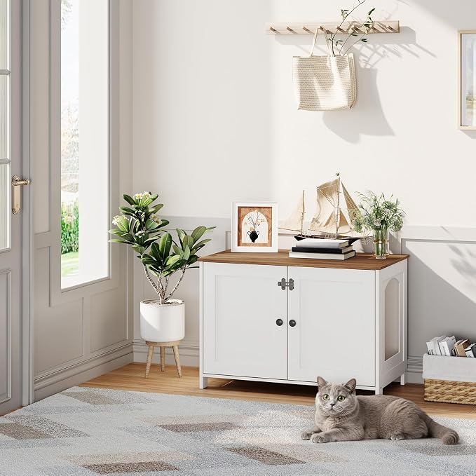 HOOBRO Litter Box Enclosure, Cat Litter Box Furniture - Image 5