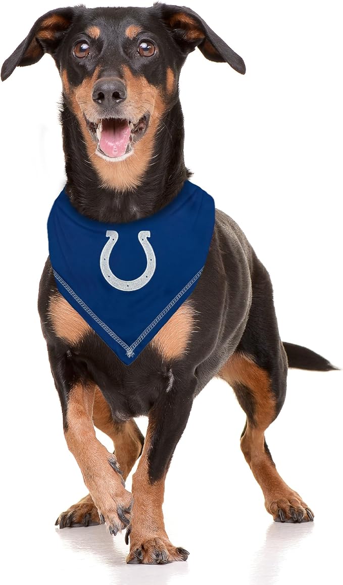 Pets First NFL Indianapolis Colts TIE Bandana, Small/Medium. Dog Bandana Scarf - Image 3
