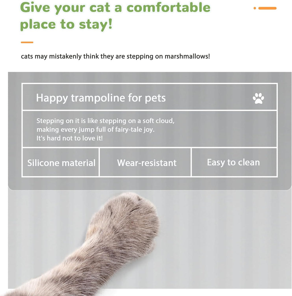 Li&Zhao Dog Food Mat - Wave Cat Food Mat Pet Food Mat Dog Bowl Mat Waterproof Pet Mats for Food and Water for Floors Waterproof(Gray)
