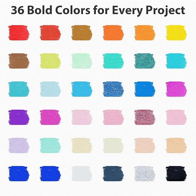 KERIFI Liquid Chalk Markers Fine Tip 1.0 mm, 36 Colors Wet Erase Makers for Calendar Chalkboard, Erasable Chalk Pens for Blackboard, Dry Erase Board, Bistro Menu, Wedding Signs, Glass Window Decor