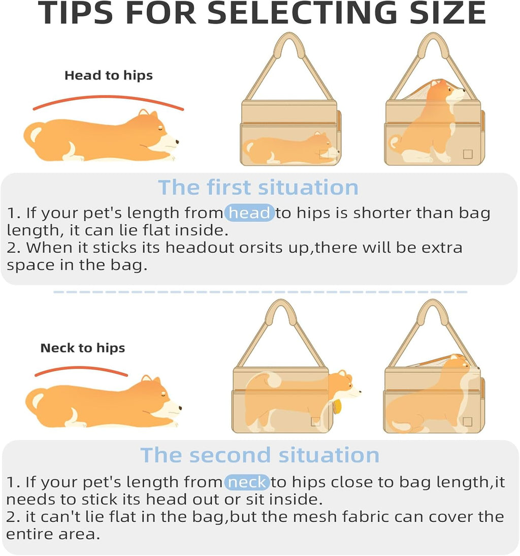 Soft and Comfortable Pet Carrier and Business Backpack with Strong Support - Ideal for Business, Travel, and Outings with Small Dogs and Cats (Kahki,15.7" L x 5.5" W x 9.8" H，up to 16lbs