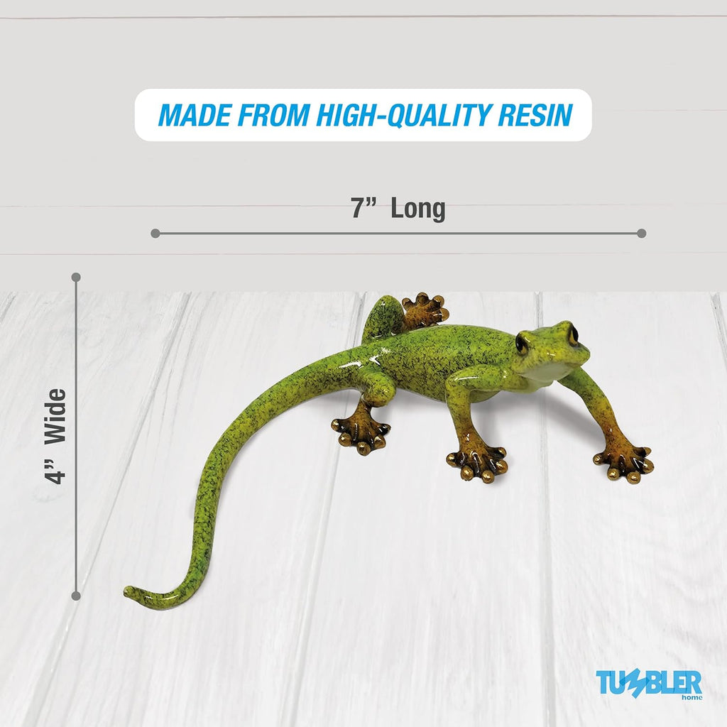 Lizard Home Decor Figurine for Desktop Decoration. Home Decor Accent for Living Room, Office, Kitchen, Bathroom or on Any Shelf in The House…
