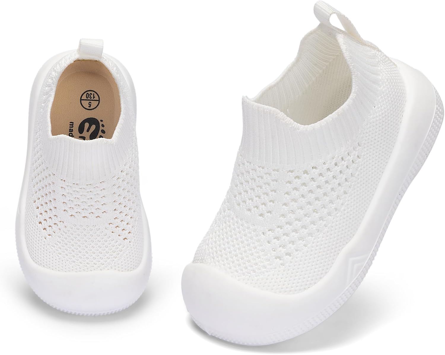 Engtoy Baby Shoes & Socks - Non-Slip Breathable Slippers with Soft Rubber Sole - Baby Boys & Girls Slip On Sneakers