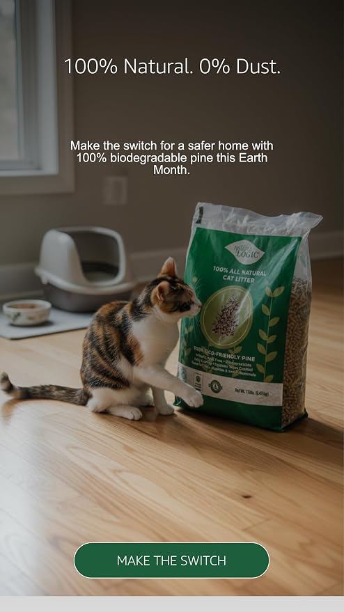 Nature's Logic 100% Natural Pine Pellet Cat Litter - Image 8