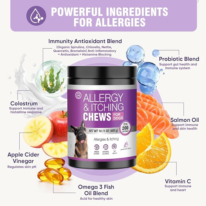 Dog Allergy Chews 200ct - Image 4