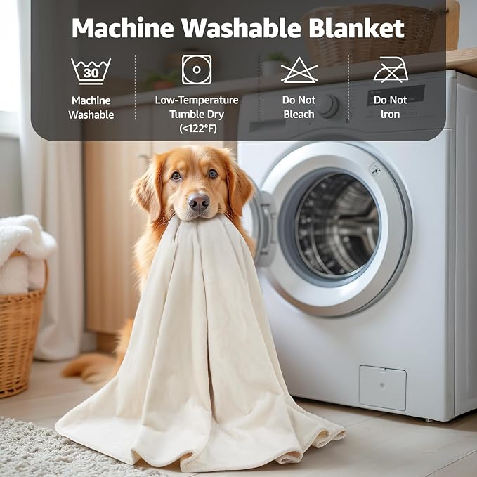 LOOBANI Waterproof Dog Blanket for Couch: Spill-Proof Puppy Blankets for Small - Image 7