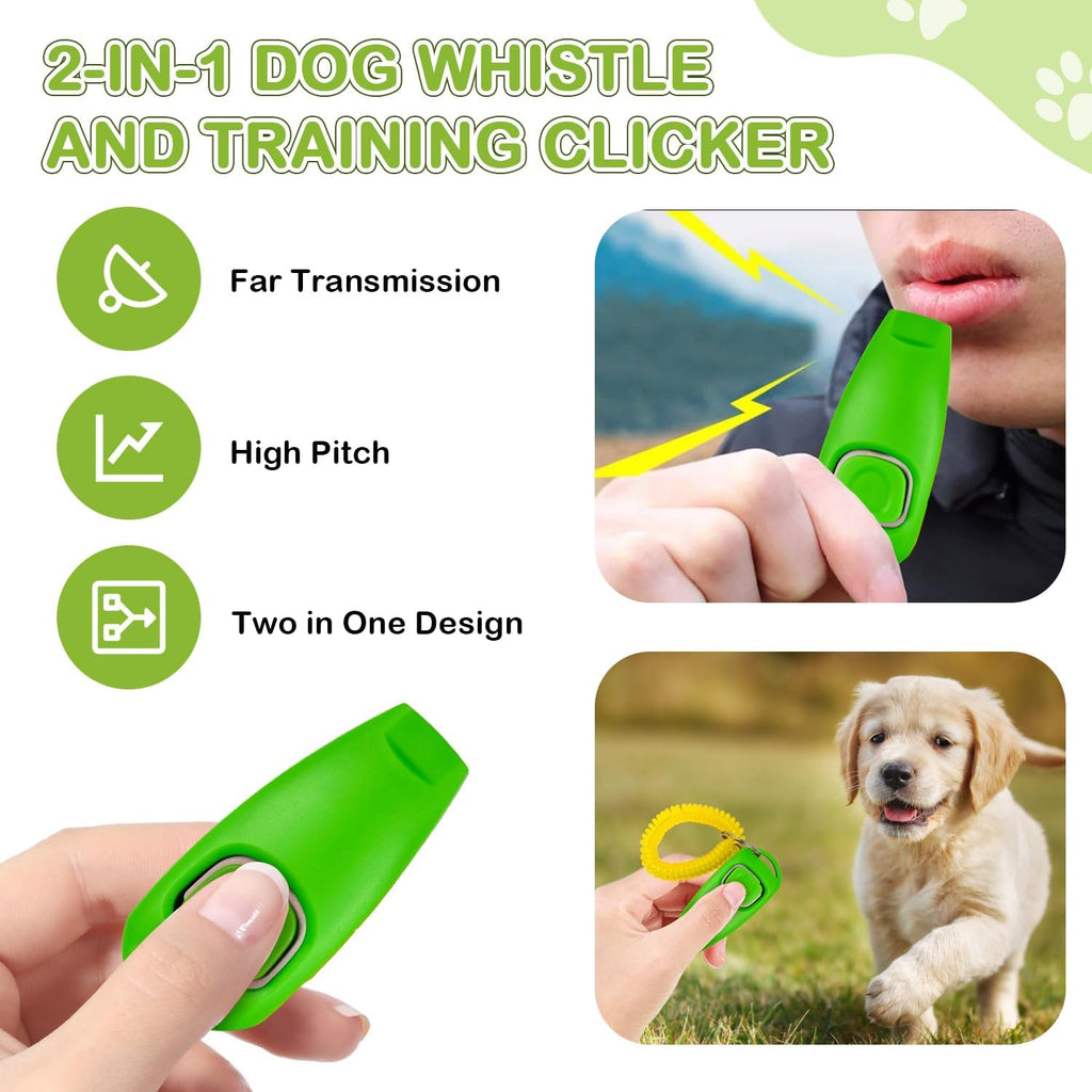 JIURUN Dog Treat Bag, Dog Training Kit - Treat Pouch, Pet Training Fanny Pack, Puppy Training Clicker, 2-in-1 Whistle Clicker, Collapsible Dog Bowl, 2 Dog Poop Bag（Gray）