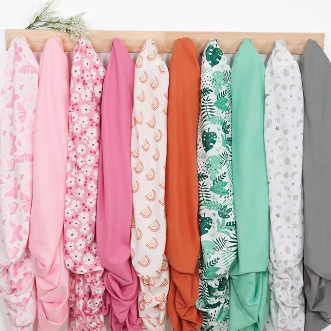 The Peanutshell 4-Pack Fitted Crib Sheet Set - Super Soft & Breathable Baby Girl or Boy Crib Sheets, Nursery Decor, Fit for Standard Mattress Cover- Boho