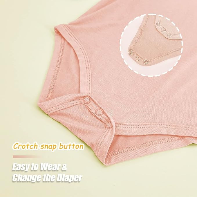 Jimonda Bamboo Baby Bodysuit Long Sleeve Infant Romper Soft Boy Girl Unisex Newborn Clothes One Piece Outfits Summer Fall