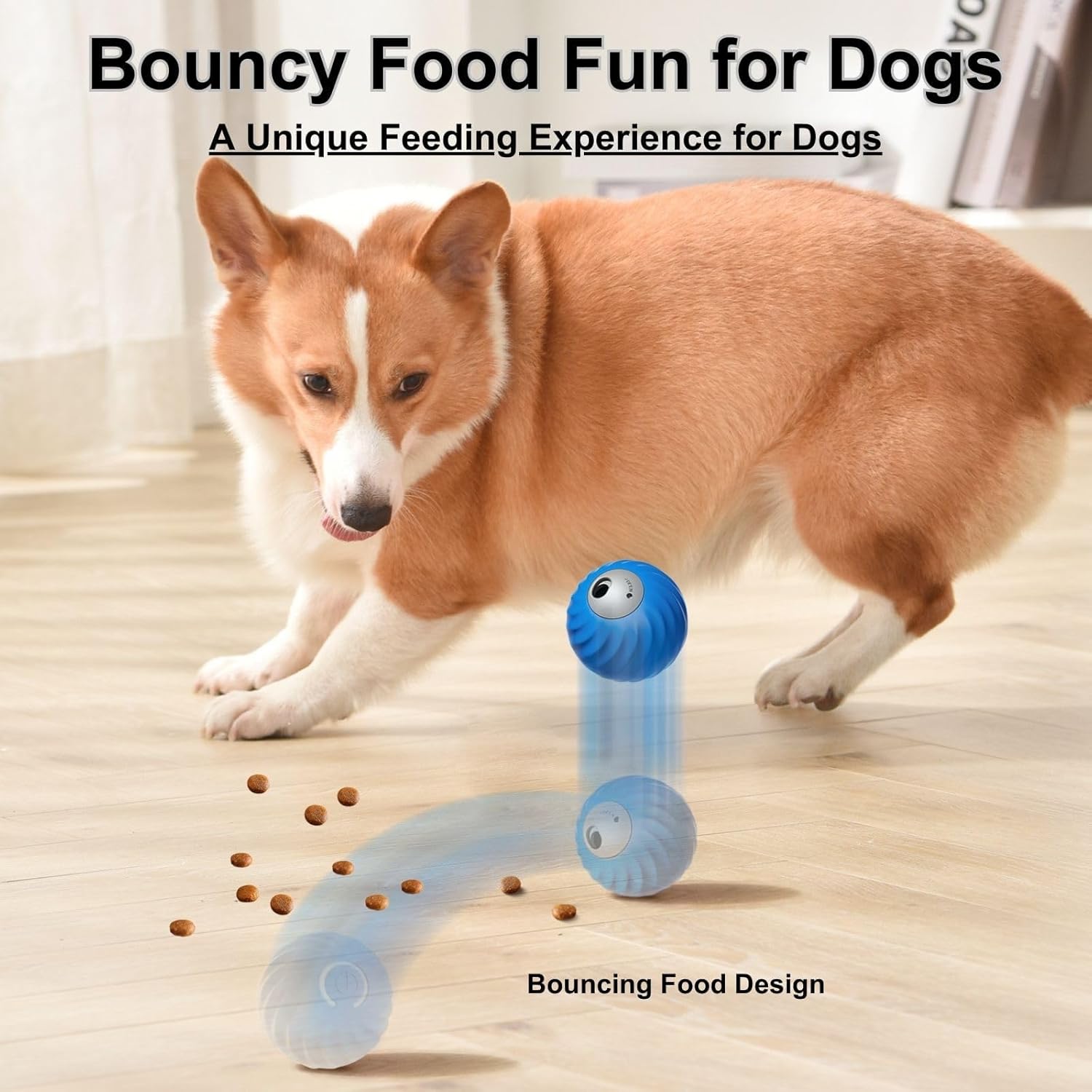 Zoomie Buddy 2.0, Zoomie Buddy for Dogs, 2 in 1 Smart Touch Interactive Dog Balls ＆ Pet Feeder, 2.83" Diameter, Suitable for Small/Medium Dogs, with Fruit Plush Cover (2*Orange, Only)