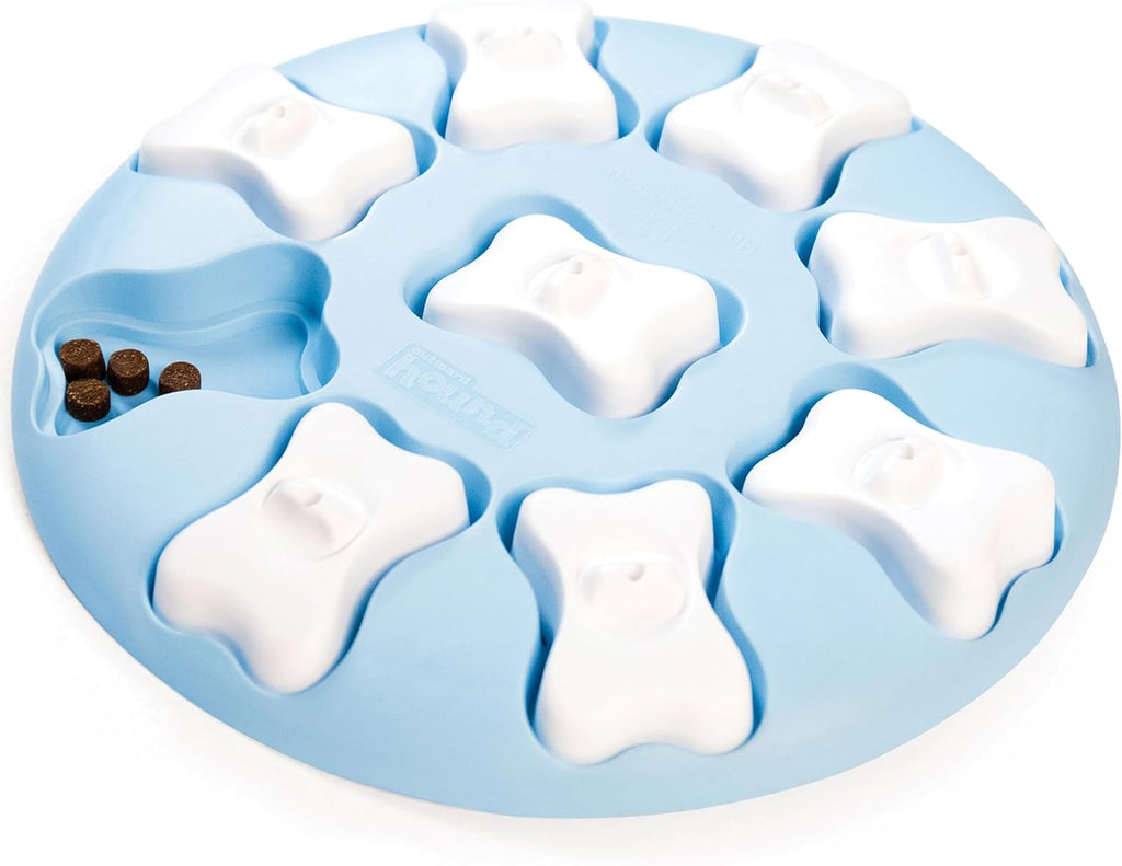 Outward Hound by Nina Ottosson Puppy Smart Treat Puzzle Enrichment Toy, Level 1 Beginner, Blue