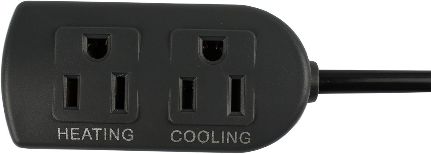 Inkbird ITC308S Freezer Temperature Controller Heating Cooling Plug Thermostat Pre Wired Digital 2 Stage Temp Control Outlet for Greenhouse Heater Cooler Incubator Reptile with Short Probe Sensor