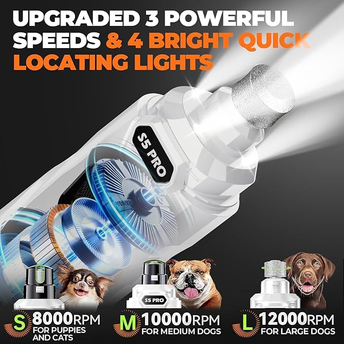 Whisper Quiet Dog Nail Grinder - Image 4