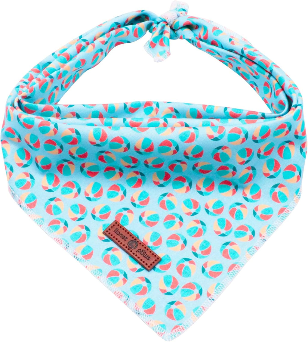 Lionet Paws Dog Bandana,Fabric Summer Dogs Kerchief for Medium Large Dogs,Dog Cotton Triangle Bibs Scarf for Girl Boy