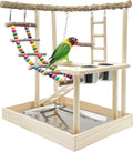 Hamiledyi Bird Playground Parrots Wood Perch Stand Cockatiel Playground Bird by Hamiledyi