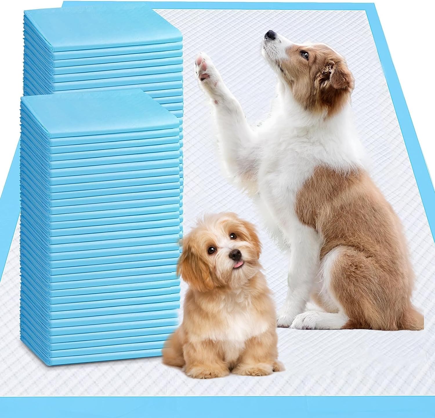 XXXL Puppy Pee Pads for Dogs 31"x47" 40 Count, Pee Pads Extra Large, Leak-Proof & Super Absorbent Dog Pee Pads, Thicken Disposable Potty Pads Puppy Training Pads for Cats Rabbits