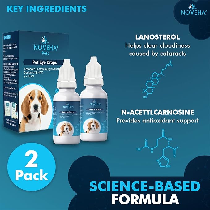NOVEHA Pet Drops | Advanced Lanosterol Solution + NAC - Image 4