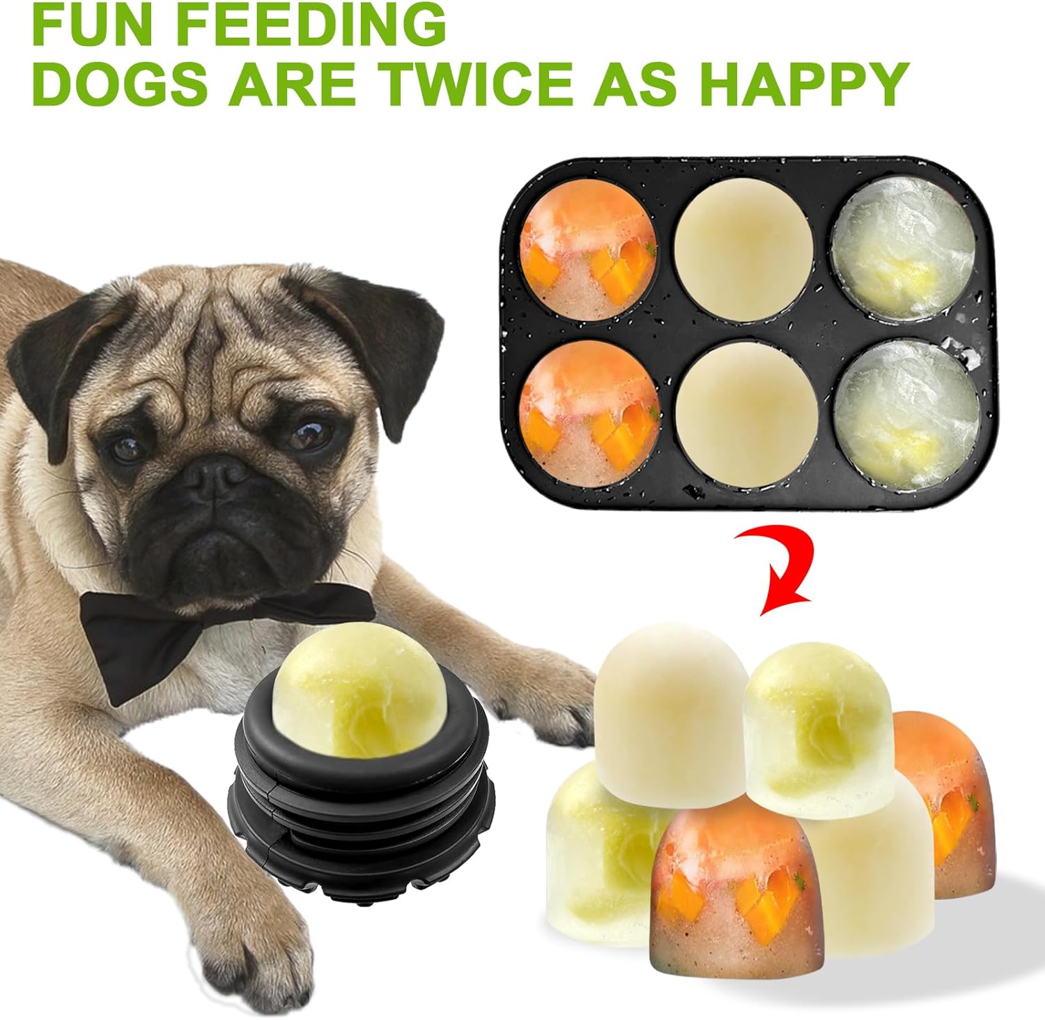 Yipetor Power Chewer Dog Toys - Long-Lasting, Easy to Clean, Treat Dispensing Puzzle Toys for Small Dogs (Summer Medium)