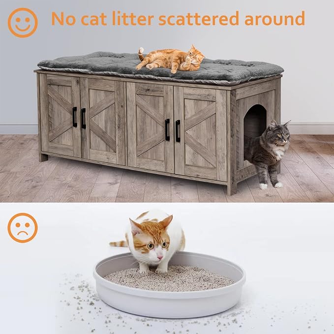 Homhedy Cat Litter Box Enclosure - Image 4