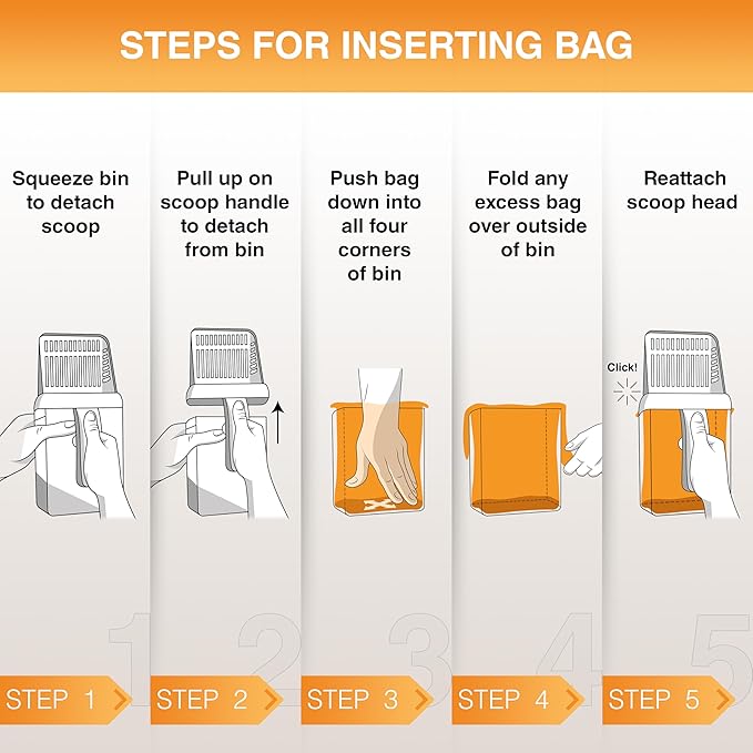 Neater Pet Brands Neater Scooper XL Cat Litter Scoop, 60 Refill Bags – - Image 9