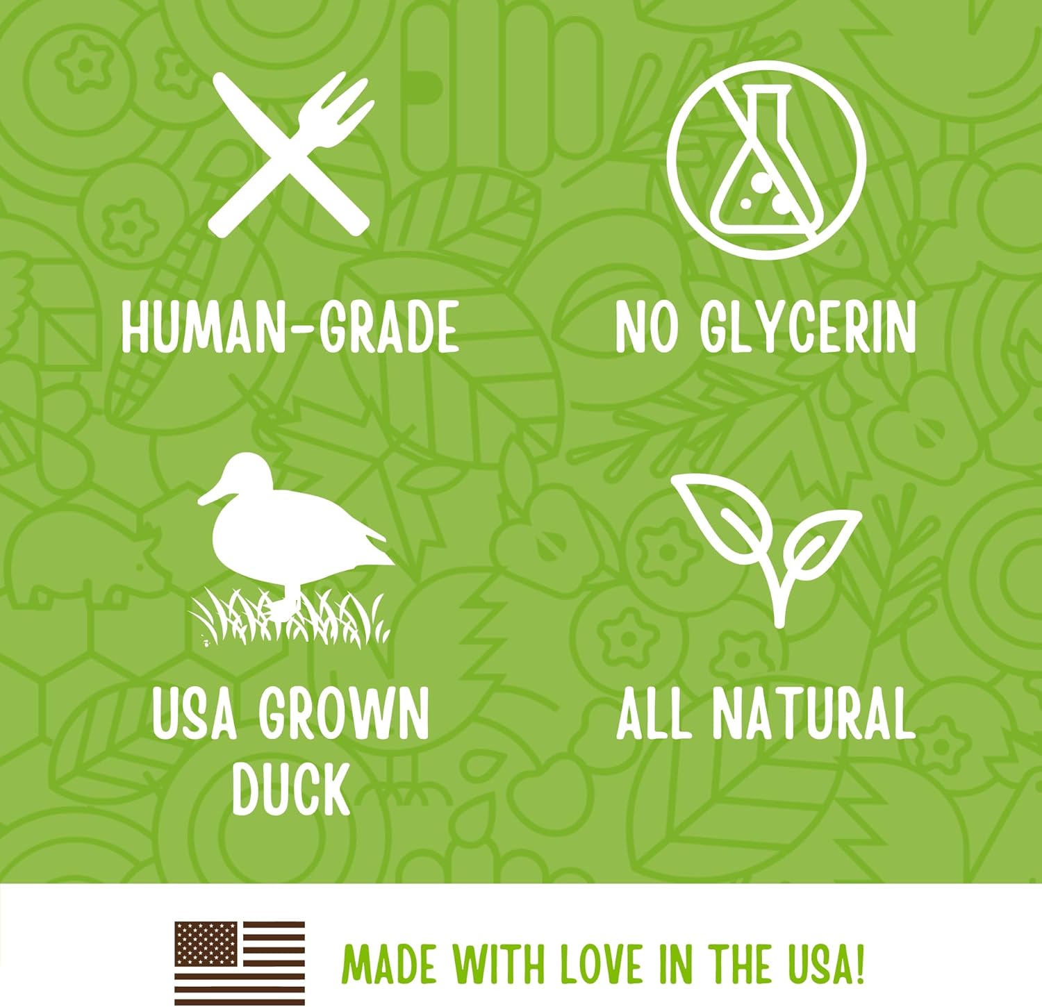 Full Moon All Natural Human Grade Dog Treats, Essential Duck Savory Sticks 14.0 oz