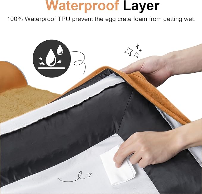 Small Dog Bed Orthopedic Washable: Beds Bolster Small Sized Dogs Bed Egg Crate - Image 4