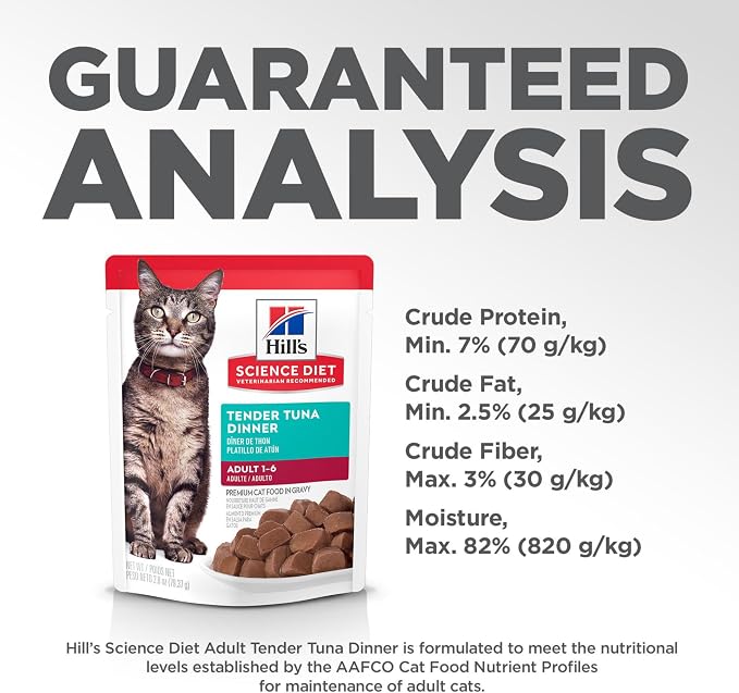 Hill's Science Diet Adult 1-6 Wet Cat Food, 2.8 oz. Pouches - Image 10