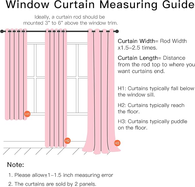 XiDi Pink Curtains with Sheer Overlay for Girls Bedroom 2 Panels Blackout Double Layer Curtains 63 Inches Length for Kids Princess Nursery Room Star Cut Out Home Decor Grommet Window Drapes W52 X L63
