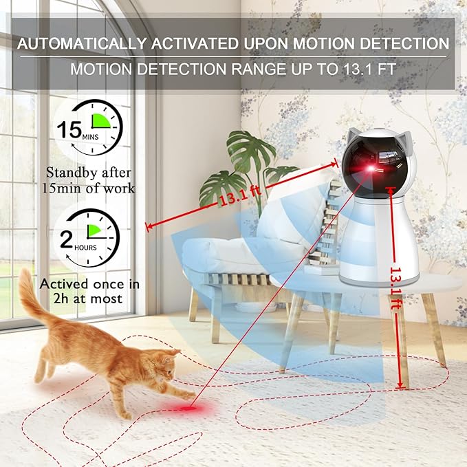 YVE LIFE Cat Toys Laser for Indoor Cats, The 4th Generation Real Random - Image 3