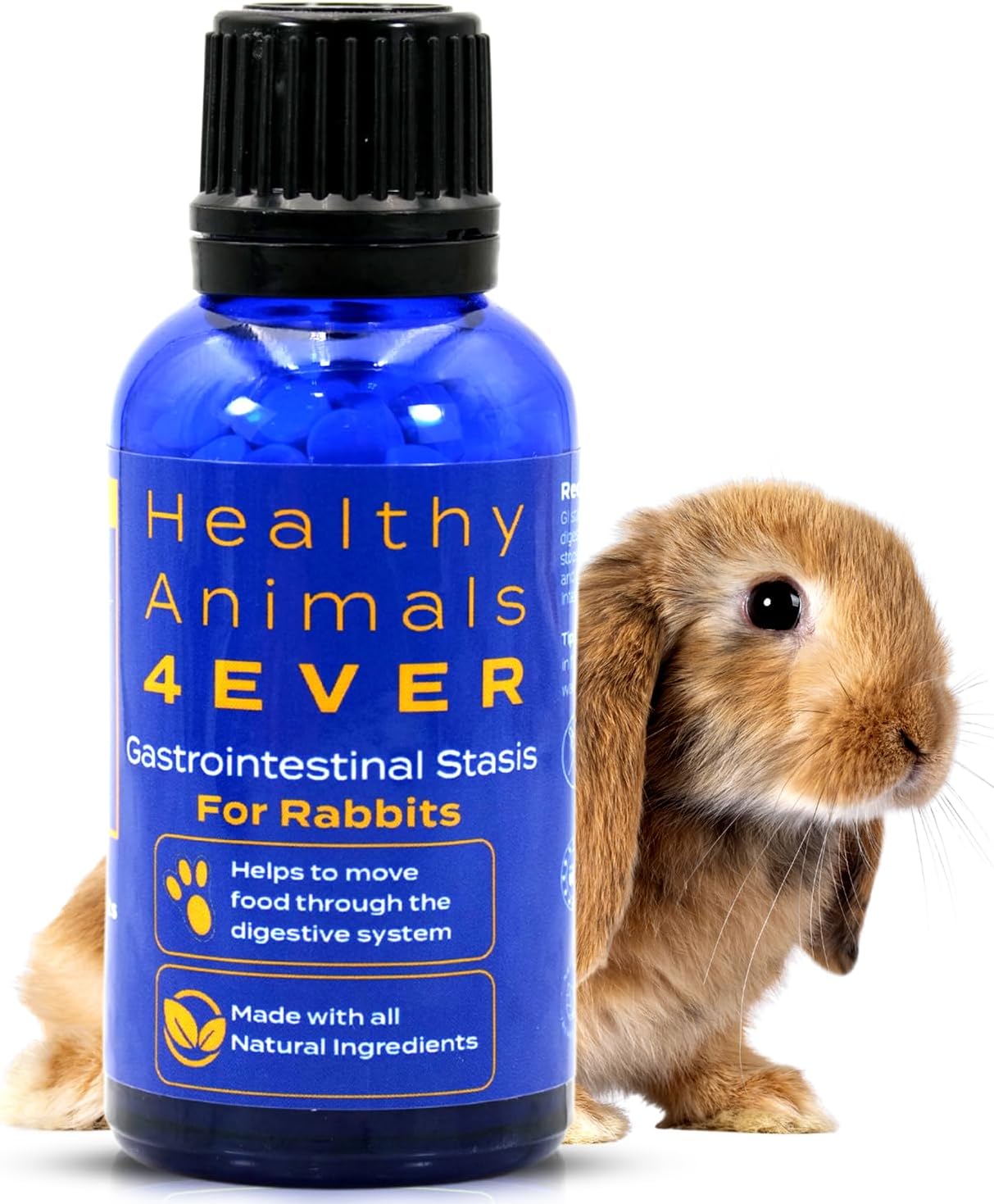 HA4E - Rabbit Gastrointestinal Stasis Treatment - Promotes Healthy Digestion & GI Stasis Relief -Natural Homeopathic Digestive Health Tablets - 300 Count