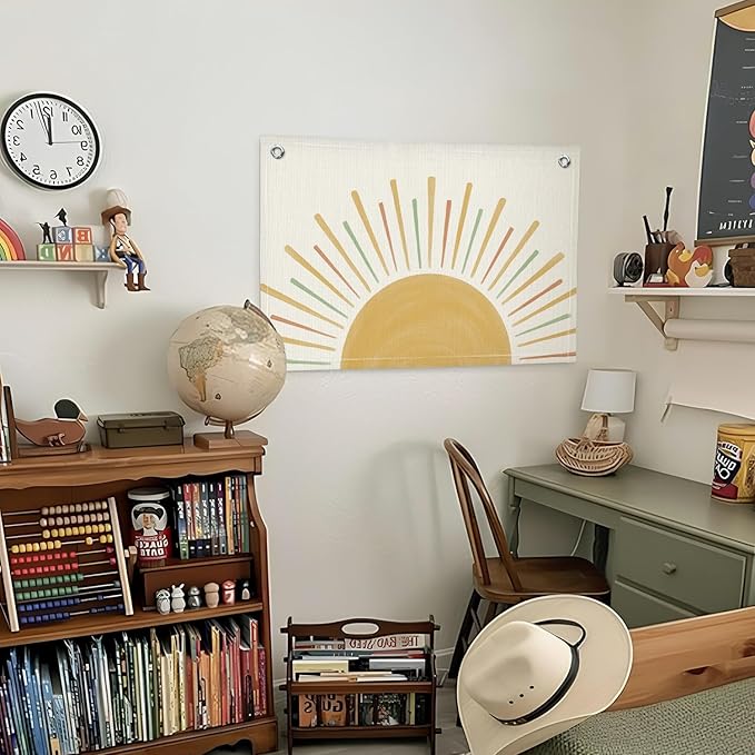 Lacama Boho Sunshine Classroom Decor, Sun Cute Hanging Banner for Neutral Classroom Nursery Wall DecorSign,Gift for Kids Room Bedroom Playroom Birthday Christmas Gift 30x20 Inch