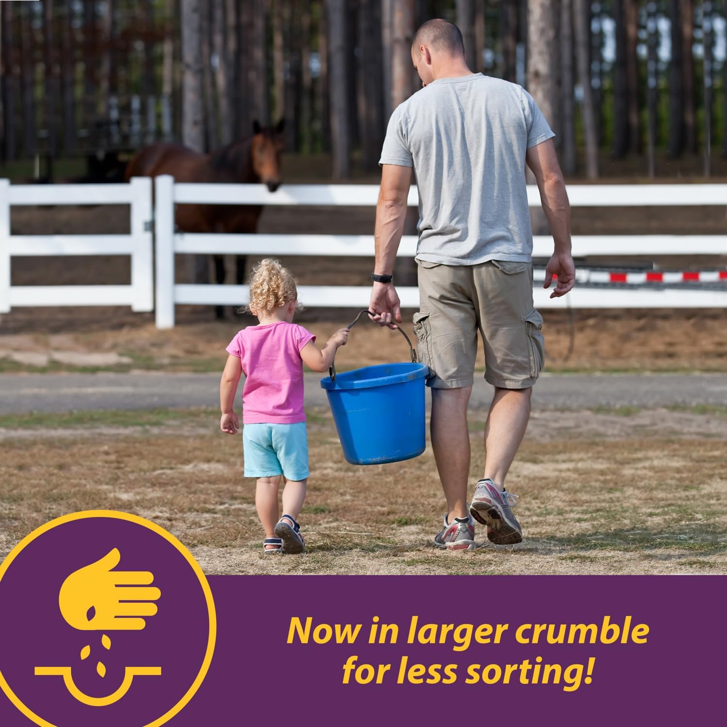 Horse Health Vita Biotin Crumbles horse hoof Supplement, Helps maintain healthy, sound hooves and strong hoof walls, 3 lbs., 48 day supply