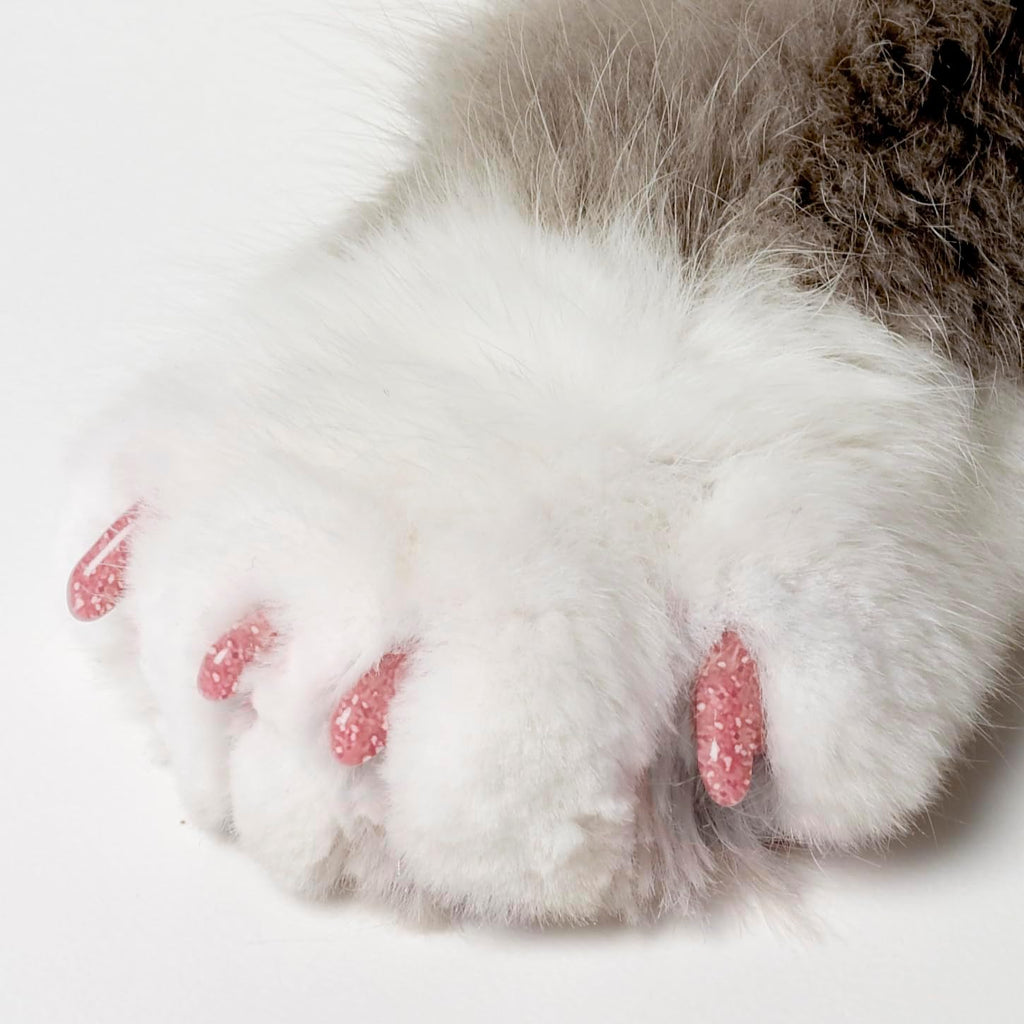 Soft Claws Cat Nail Caps for Small Cats–(40 Caps, Pink Sparkle)-Made in USA-Veterinarian-Developed, Non-Toxic | Protects Furniture & Skin-Easy to Apply, Long-Lasting Anti-Scratch Soft Cat Claw Covers