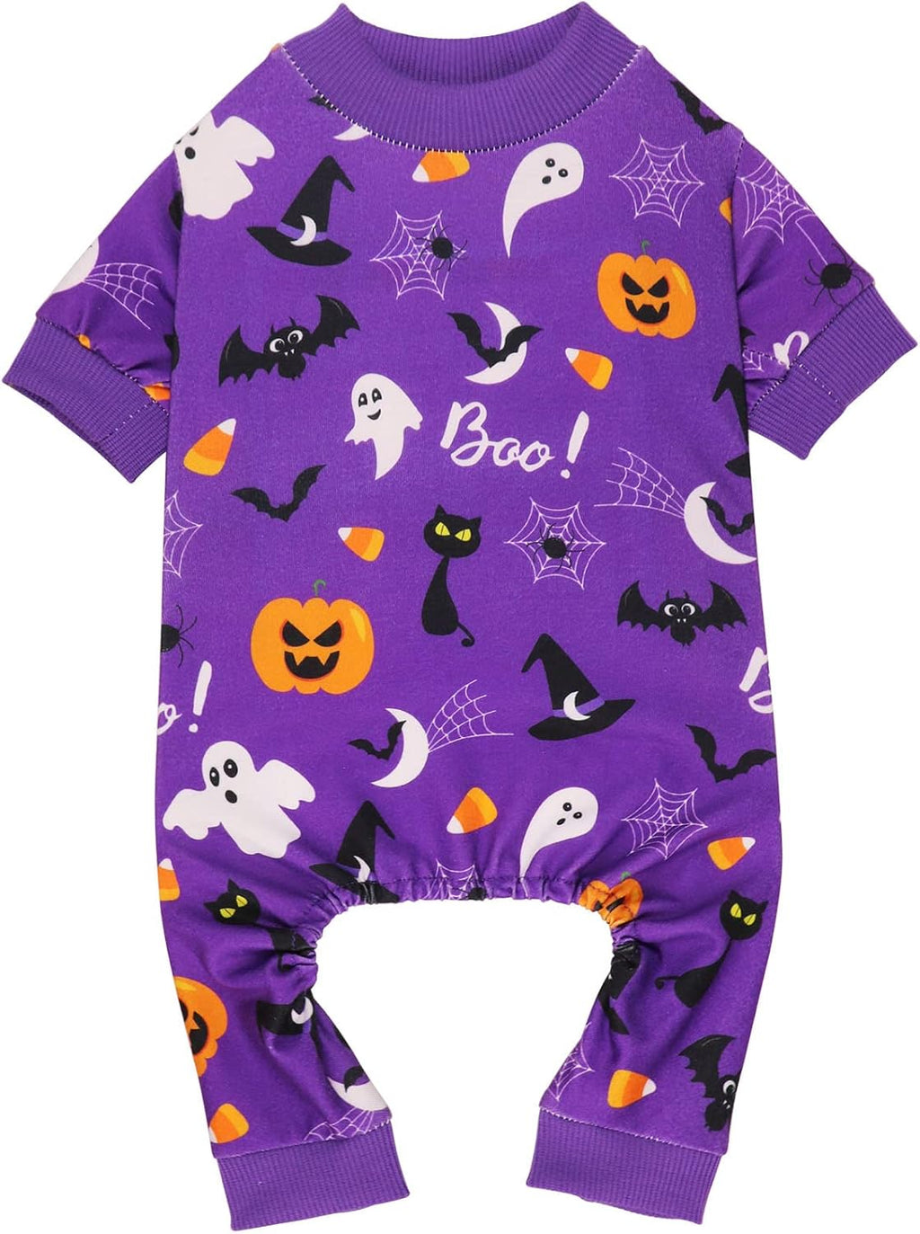 Dog Halloween Pajamas Dog Costumes Pjs Stretchy Funny Pet Costumes Clothes Pet Outfit Pajamas for Large Dogs(L)