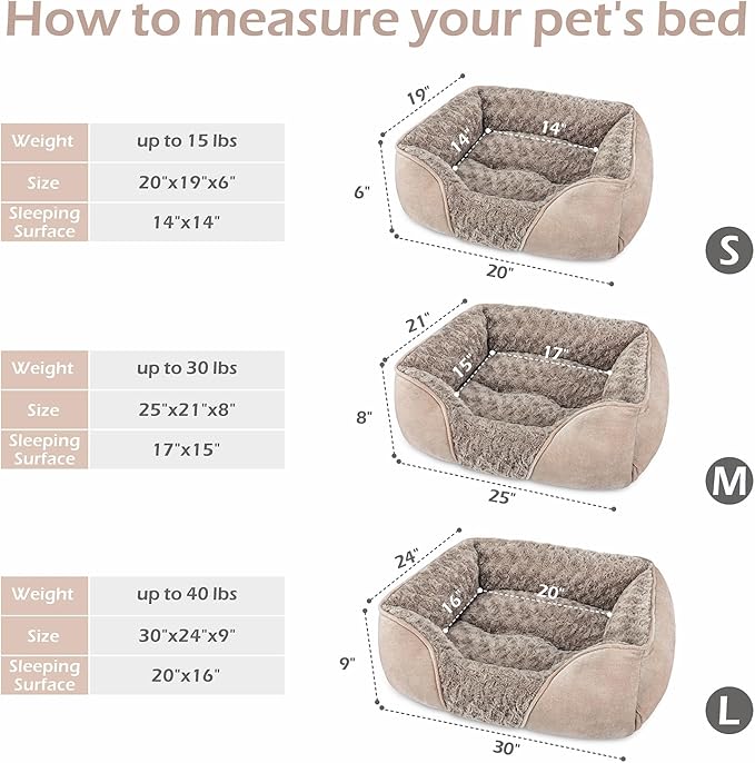 INVENHO Medium Dog Bed for Large, Small Dogs - Image 5