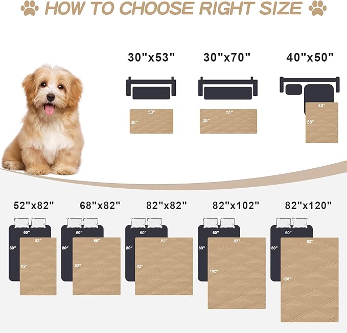 Smiry Waterproof Dog Bed Cover Blanket 30x70, Soft Reversible Pet Blanket - Image 6