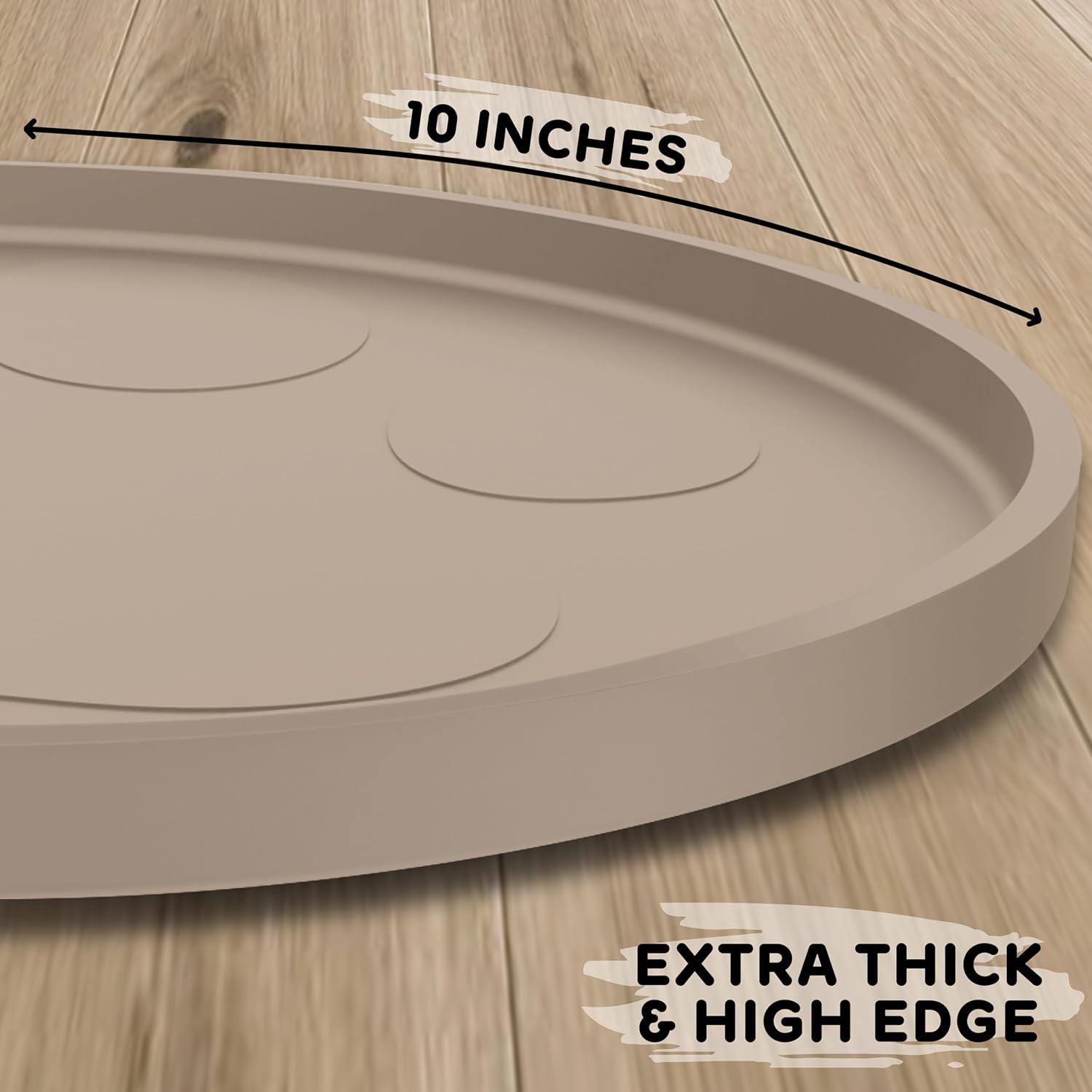Dog Food Mat Round 10" - Raised Edges Dogs Mat for Food and Water Prevent Spill, Waterproof Cat Food Mats Protect Floors, Easy Clean Dog Bowl Mats for Food and Water, Silicone Pet Feeding Placemats