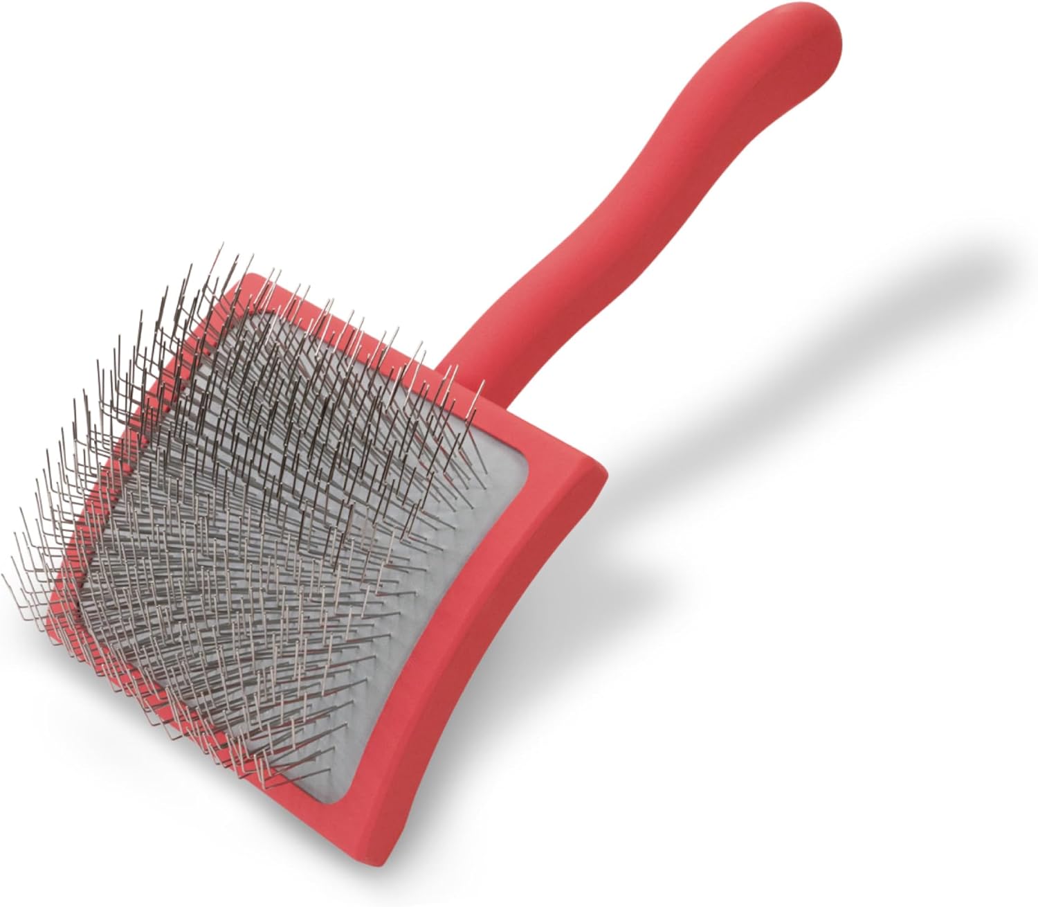 Chris Christensen Big G Dog Slicker Brush for Dogs (Goldendoodles, Labradoodles, Poodles), Groom Like a Professional, Fluff Detangle Style, Saves Time Energy, Coral, Large