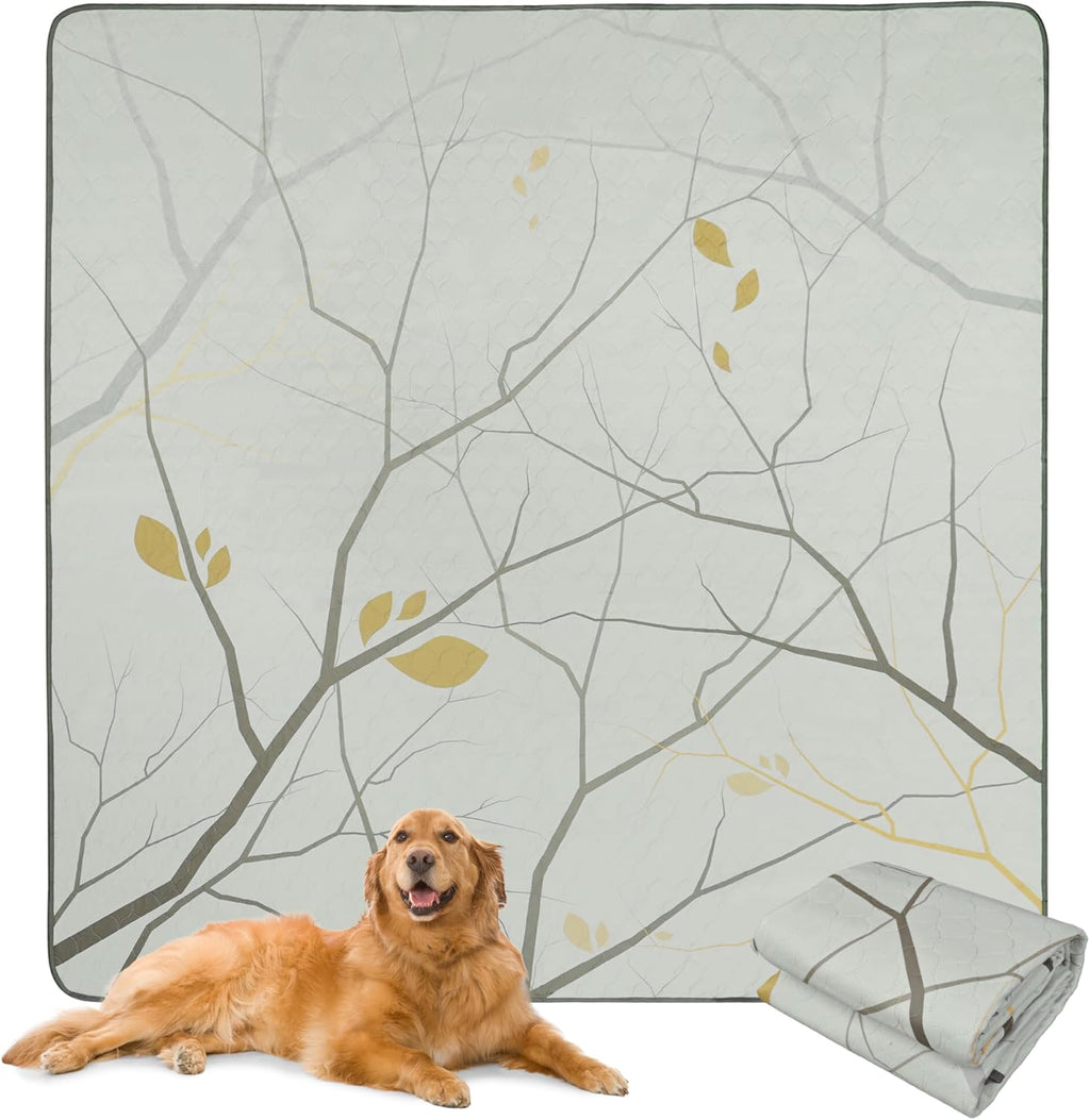 FXW Washable Pee Pads for Dogs, Puppy Pads with Super Absorbent, Specifically Designed for FXW Rollick/Homeplus 32 inch 8 Panels Dog Playpen, 71" Square, Branch, 1 Pack
