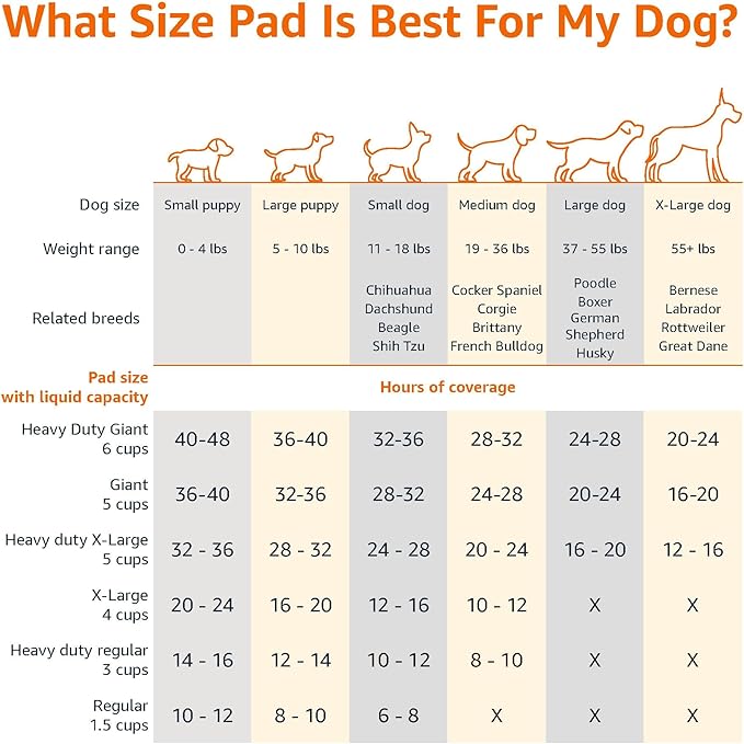 Amazon Basics X-Large Heavy Duty Absorbent Puppy Potty Pads, Leak-Proof - Image 3