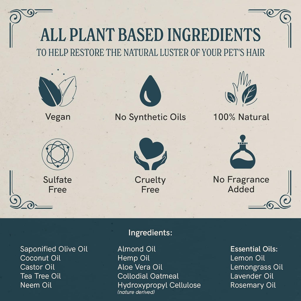 JR Liggett’s Natural Liquid Dog Shampoo for Sensitive Skin - 100% Detergent-Free, Non-GMO, Tear-Free Formula Gently Calms Dry, Itchy Skin - Safe for Puppies and for Regular Use - 8.45 fl oz