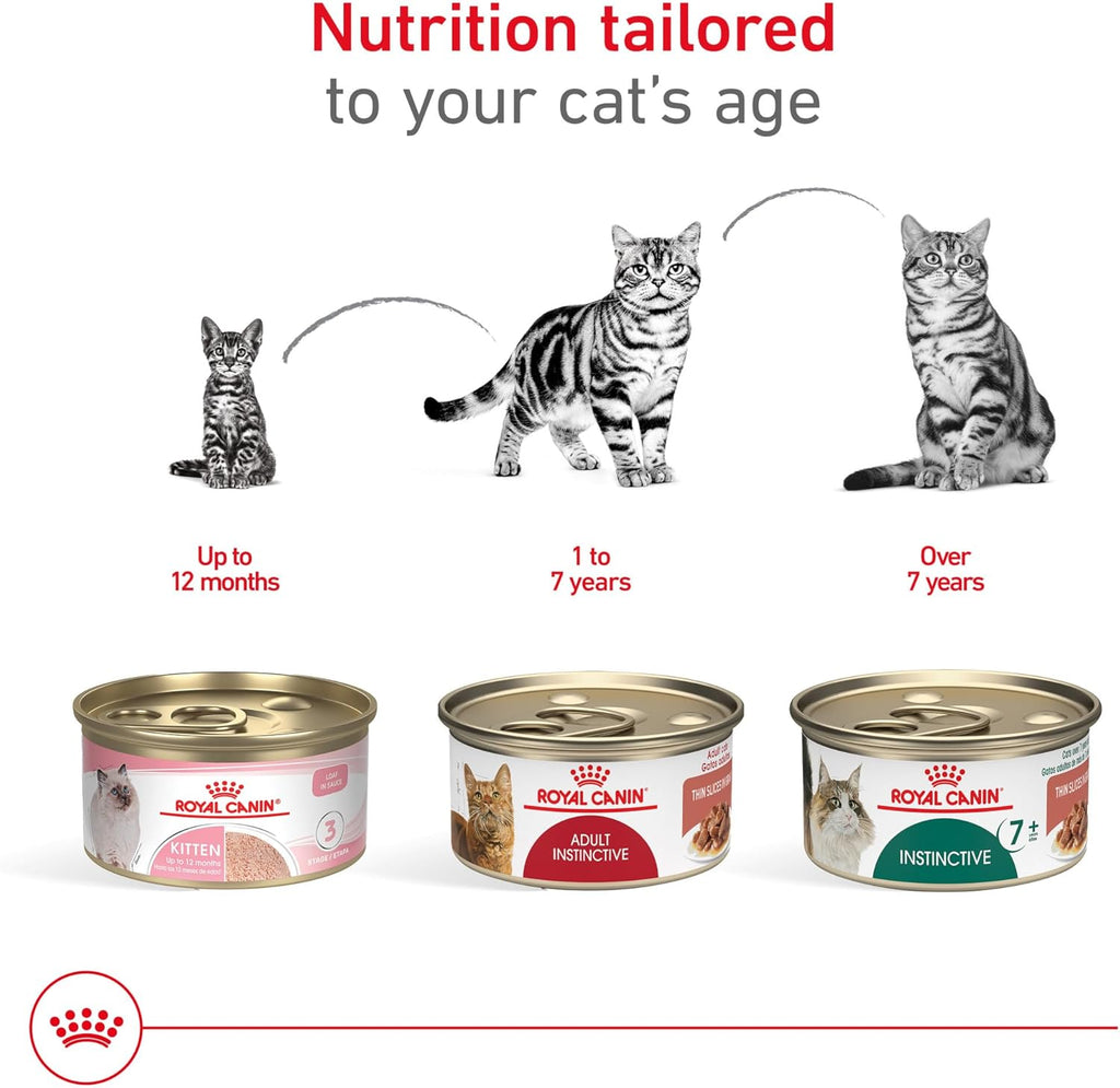 Royal Canin® Feline Health Nutrition™ Adult Instinctive Thin Slices In Gravy Canned Cat Food, 3 oz can (18-count)