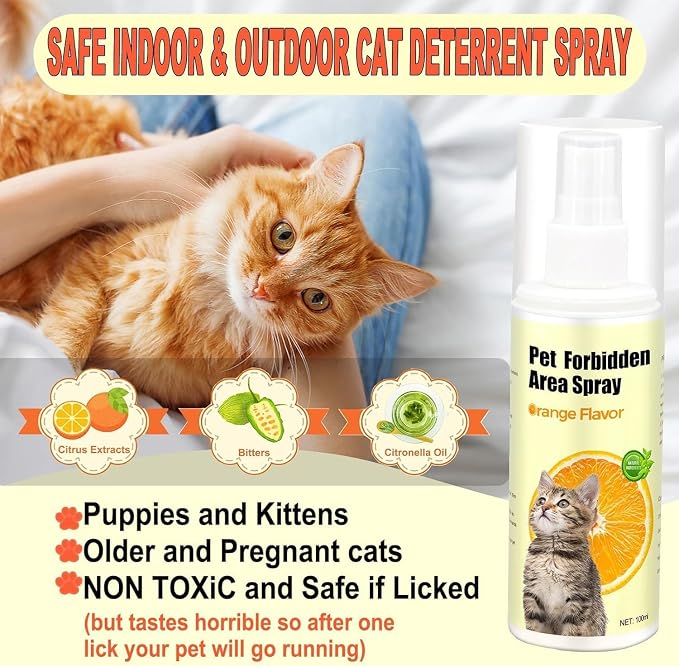 Cat Deterrent Spray 100% Natural Cat Spray Deterrent - Image 2