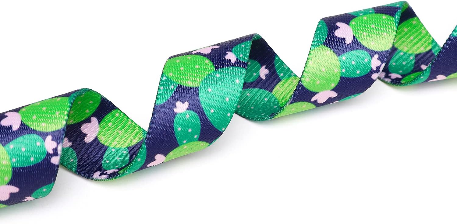 Mercano Adjustable Dog Collar - Special Design Patterns, Soft Nylon Comfortable Durable Pet Collar for Small Medium Large Dogs (L, Cactus)