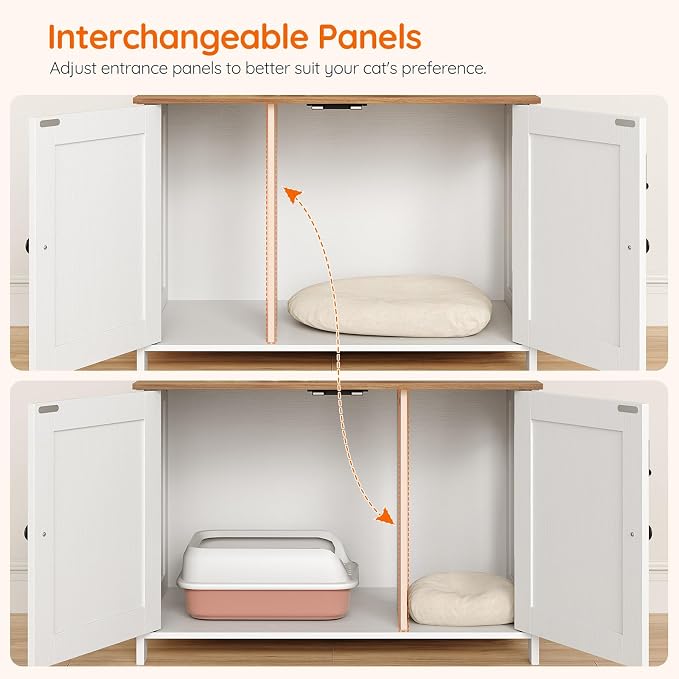 HOOBRO Litter Box Enclosure, Cat Litter Box Furniture - Image 7