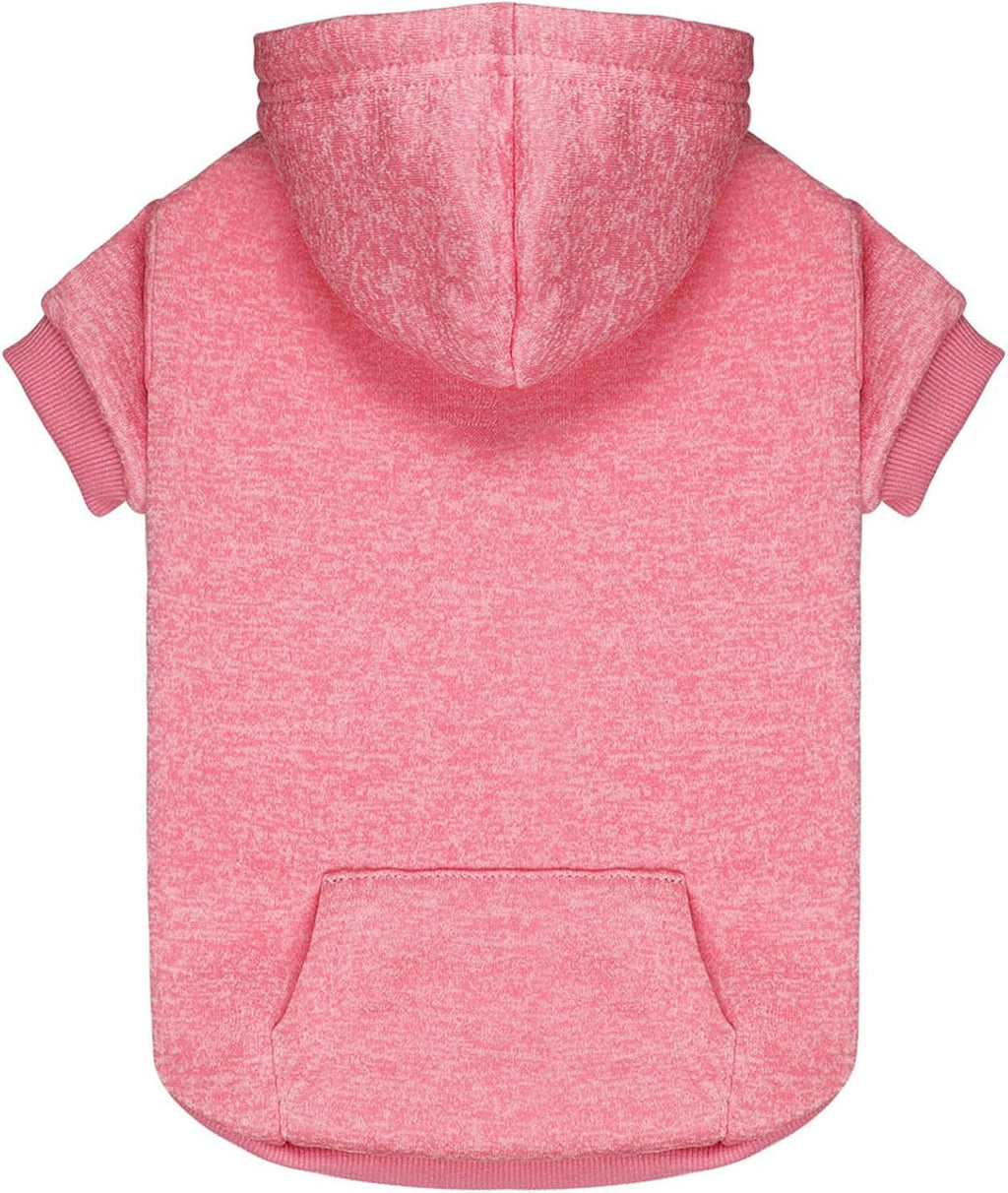 Dog Sweaters for Small Dogs Dog Hoodie Fleece Soft Pet Clothes Sweatshirt with Pocket Pet Hoodie for Small Dogs Puppy Sweater(Pink&XS)