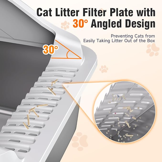 Stainless Steel Cat Litter Box, Extra Large XL Odor Free Metal Litter Box - Image 3