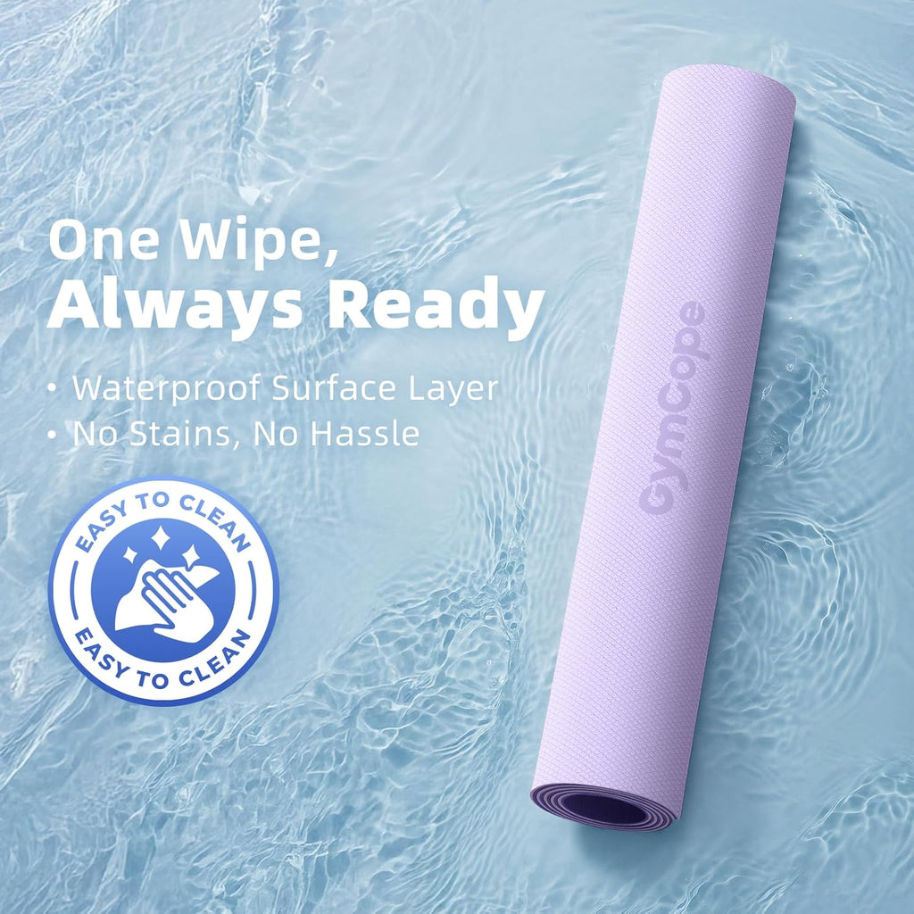 Extra Large Yoga Mat - 72"x35", 72"x48", 78"x57" - Wide TPE Exercise Mat for Home, Stretching, Couples & Family Workouts - 6-12mm Thick, Non-Slip & Waterproof - with Carry Bag and Straps